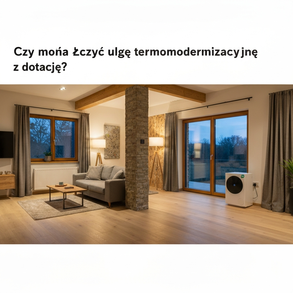 Czy można łączyć ulgę termomodernizacyjną z dotacją?